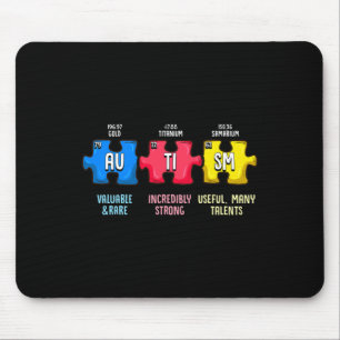 Tapis De Souris Autism Aware Puzzle Chemical Element