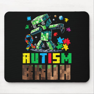 Tapis De Souris Autisme bruh dab asd sensibilisation gamers garçon