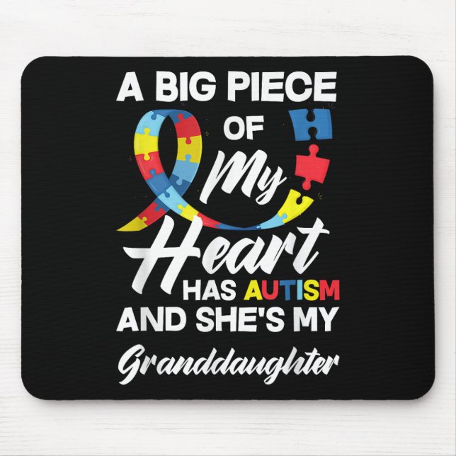 Tapis De Souris Autisme Grand-mère _ Grand-père Autistique Grandgi (Devant)