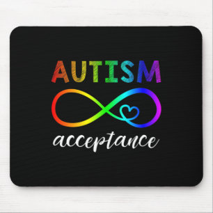 Tapis De Souris Autisme - Rouge au lieu de l'infini - Acceptation