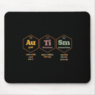 Tapis De Souris Autisme Tableau Périodique Drôle Sensibilisation s