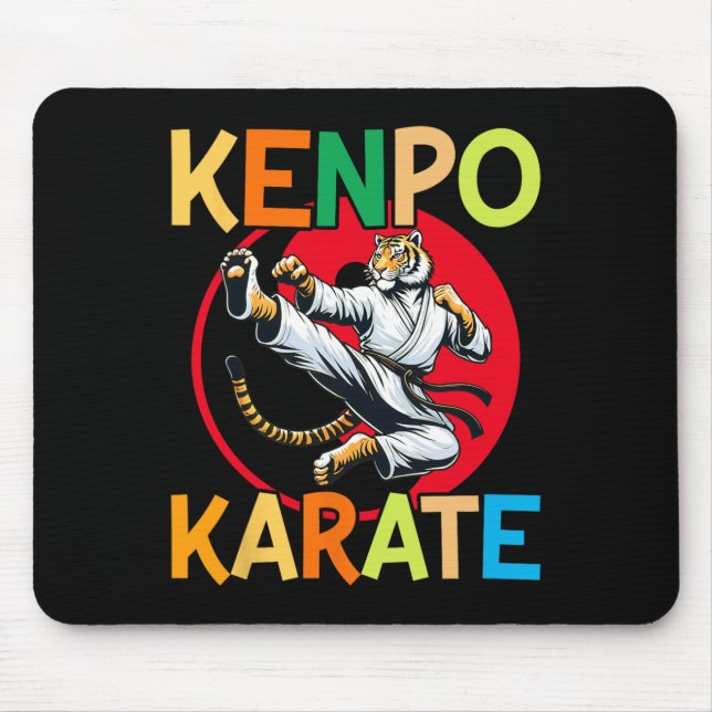 Tapis De Souris Autodéfense Kenpo Karate Arts martiaux (Devant)