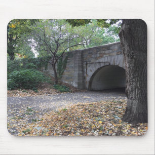 Tapis De Souris Automne à Riverside Park Stone Archway New York NY