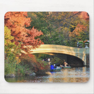 Tapis De Souris Automne dans le Central Park : Chapeaux en paille