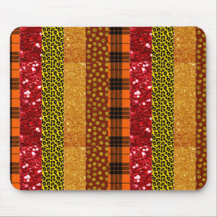 Tapis De Souris Automne Thanksgiving Harvest Feuilles Chute