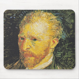 Tapis de souris Autoportrait de Van Gogh