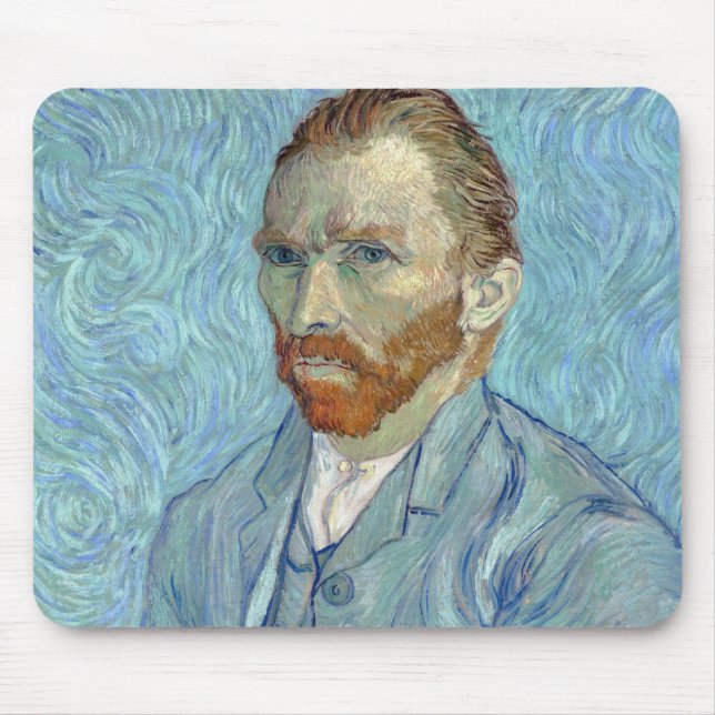 Tapis De Souris Autoportrait, Vincent van Gogh, 1889 (Devant)