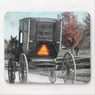 Tapis De Souris Autumn Amish Buggy