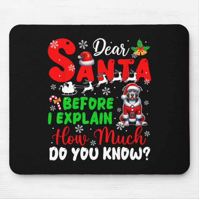 Tapis De Souris Avant D'Expliquer Combien Vous Connaissez Xmas Pit (Devant)