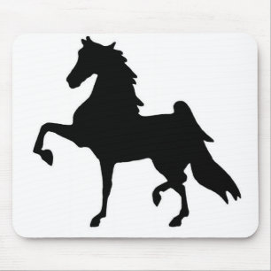 Tapis de souris avec la silhouette de Saddlebred