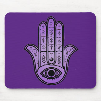 Tapis de souris avec motif de main de Hamsa