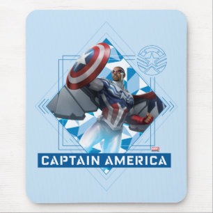 Tapis De Souris Avengers   Captain America Sam Wilson Art Diamant