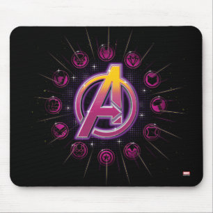 Tapis De Souris Avengers Classiques   Icônes stellaires des Avenge