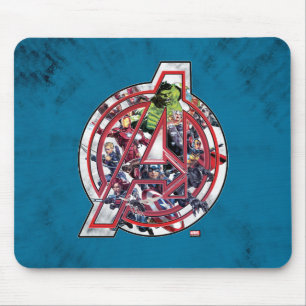 Tapis De Souris Avengers Classiques Logo Intérieur Avengers