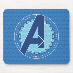 Tapis De Souris Avengers   Logo Avengers en découpure