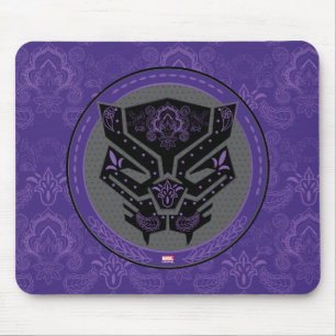 Tapis De Souris Avengers   Logo Paisley Black Panther