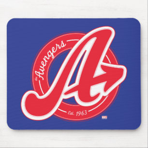 Tapis De Souris Avengers   Logo Rétro Avengers Env 1963