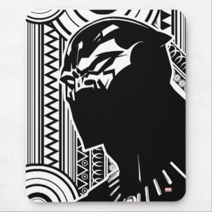Tapis De Souris Avengers Profil Tribal de Black Panther