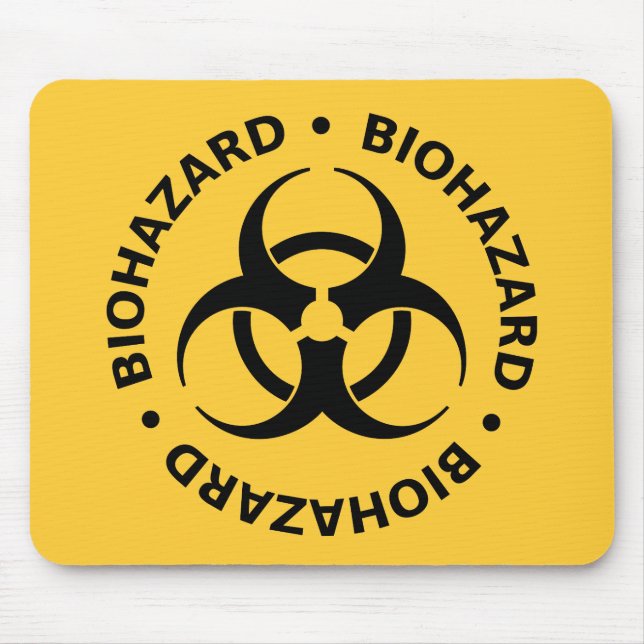 Tapis De Souris Avertissement de Biohazard (Devant)