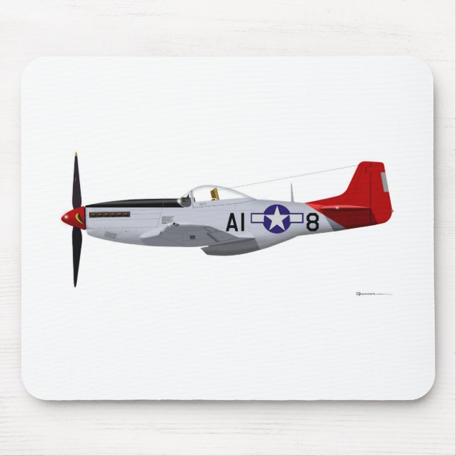 Tapis De Souris Aviateurs nord-américains de Tuskegee de mustang (Devant)