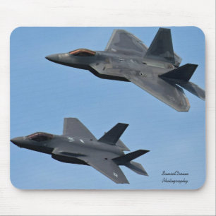 Tapis De Souris Avion de chasse F-35 et F-22