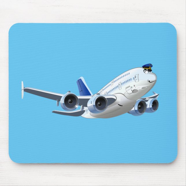 Tapis De Souris Avion de dessin (Devant)
