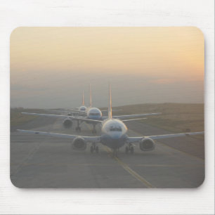 Tapis De Souris Avions sur la piste
