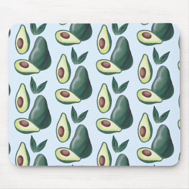 Tapis De Souris avocat aquarelle (Devant)