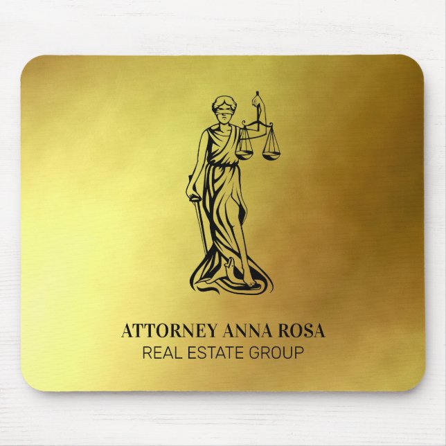 Tapis De Souris *~* Avocat juridique AP15 Avocat Aveugle Justice O (Devant)