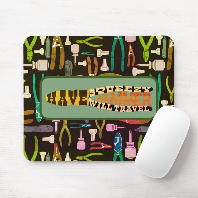 Tapis De Souris Avoir Squeezy Hammer Voyage Retro (Avec souris)