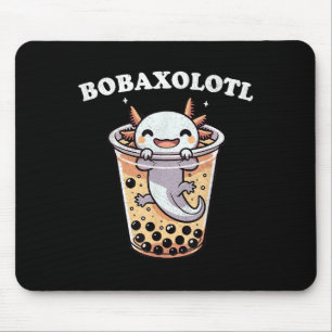 Tapis De Souris Axolotl Boba Thé Buble Thé Lait Anime Axolotl