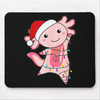 Tapis De Souris Axolotl Christmas Fairy Light Christmas Axolotl 
