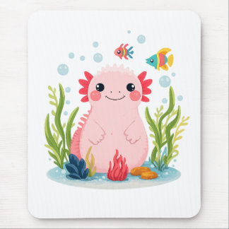 Tapis De Souris Axolotl Copain Bulle