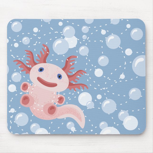Tapis De Souris Axolotl et la conception audacieuse de vecteur de (Devant)