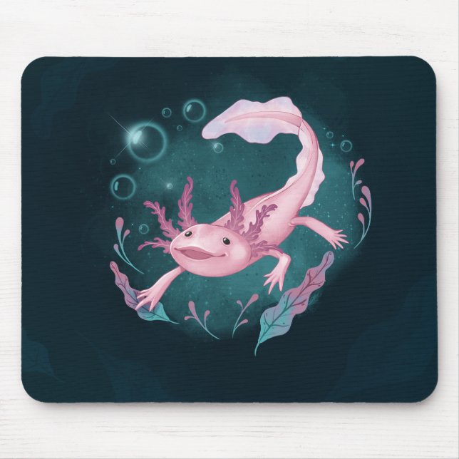 Tapis De Souris Axolotl ilustration  (Devant)