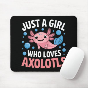 Tapis De Souris Axolotl Kawaii Juste Une Fille Qui Aime Les Axolot
