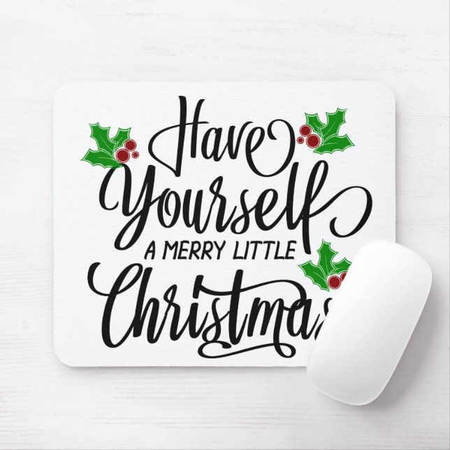 Tapis De Souris Ayez-vous un joyeux petit Noël (Avec souris)