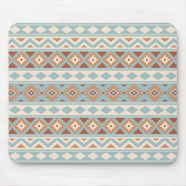 Tapis De Souris Aztec Essence Ptn IIIb Blue Cream Terracottas (Devant)