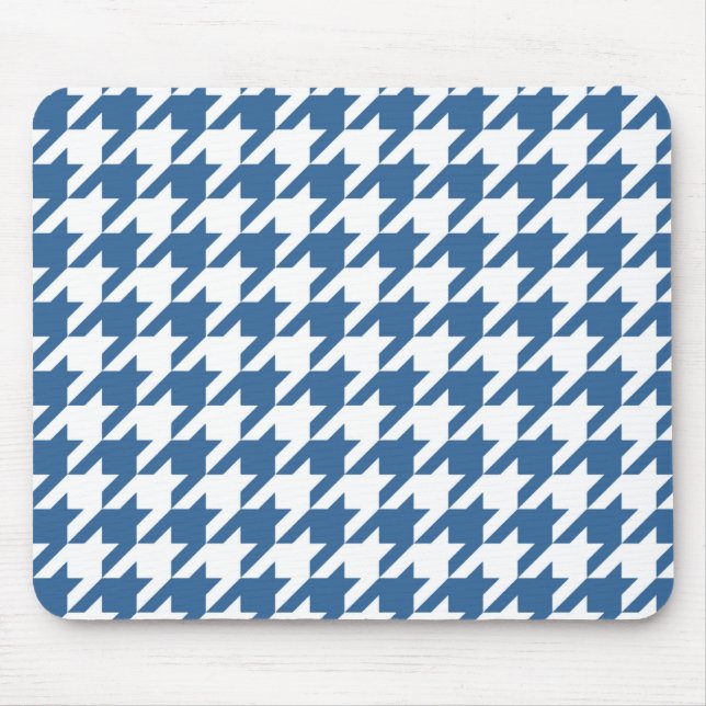 Tapis De Souris Azure Elegant Houndstooth (Devant)