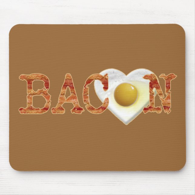 Tapis De Souris Bacon LOVE (Devant)