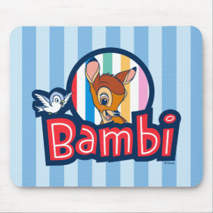 Tapis De Souris Badge bambou rayé