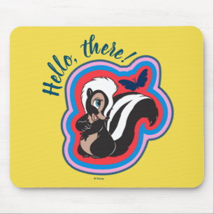 Tapis De Souris Badge de fleurs et de papillons de Bambi