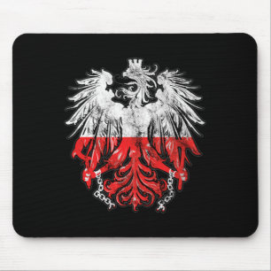 Tapis De Souris Badge de l'aigle de Pologne aux racines du patrimo
