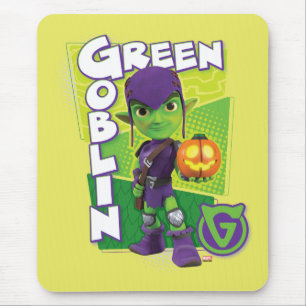 Tapis De Souris Badge de personnage de Gobelin vert