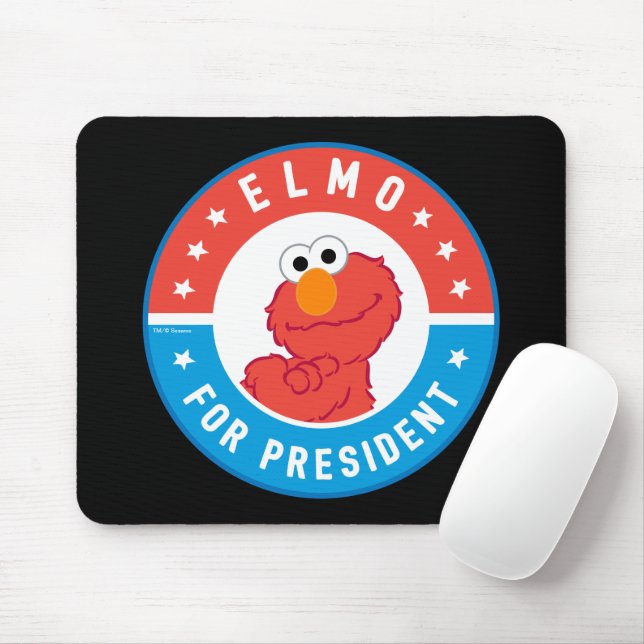 Tapis De Souris Badge Elmo pour Président (Avec souris)
