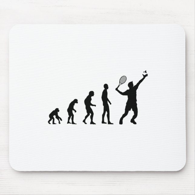 Tapis De Souris Badminton Evolution Shuttle amusant (Devant)