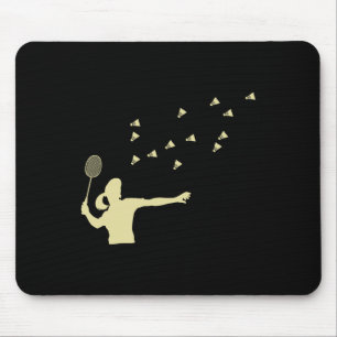 Tapis De Souris Badminton Girl Shuttle Woman Girl Shuttle Racket