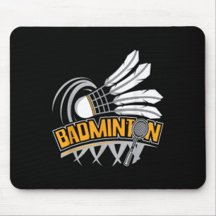Tapis De Souris Badminton - Joueur de badminton Volant