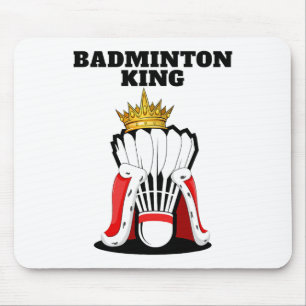 Tapis De Souris Badminton King Mens Badminton Player Shirt Boys Ba