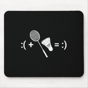 Tapis De Souris Badminton Love Shuttle Racquet Sport Badminton
